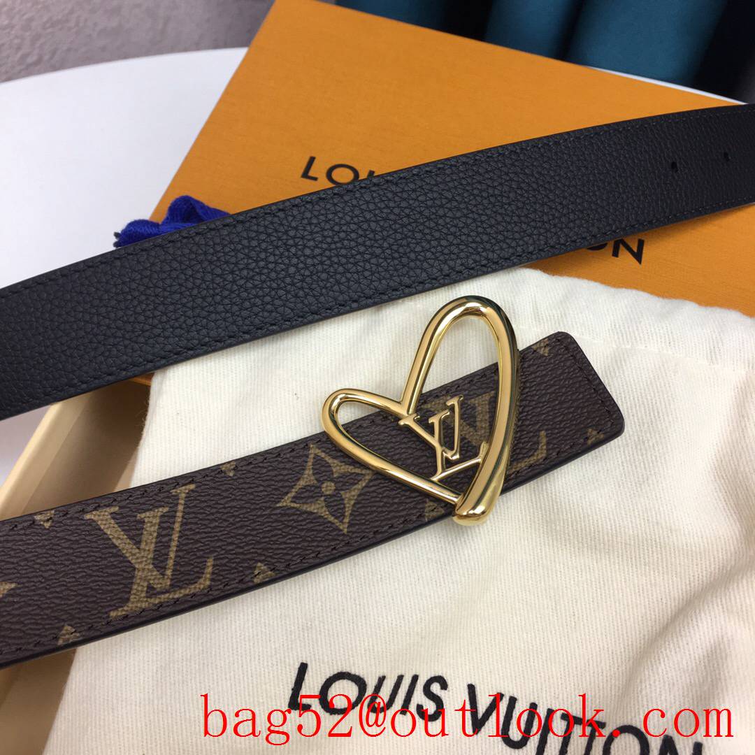 lv Louis Vuitton fall in love 30mm reversible belt 8 colors