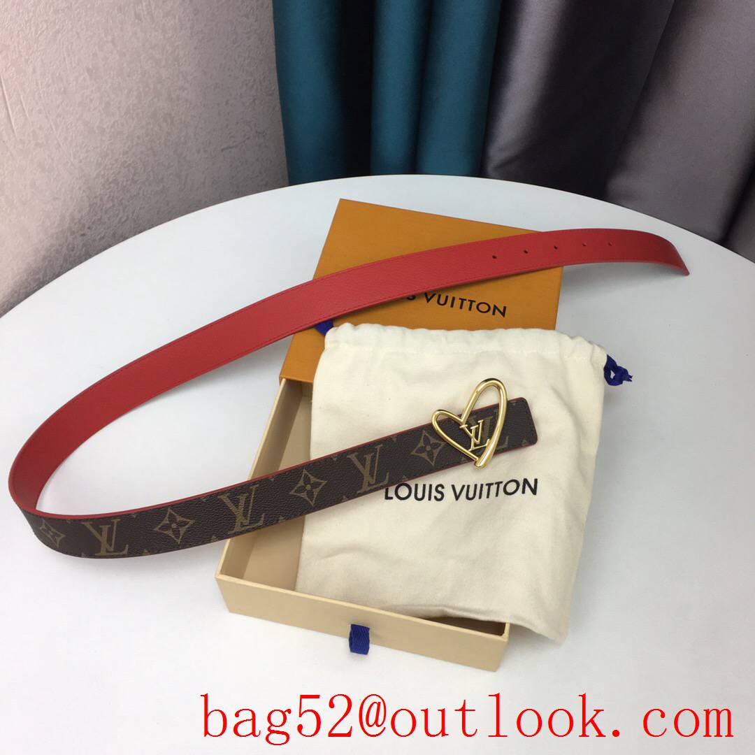 lv Louis Vuitton fall in love 30mm reversible belt 8 colors