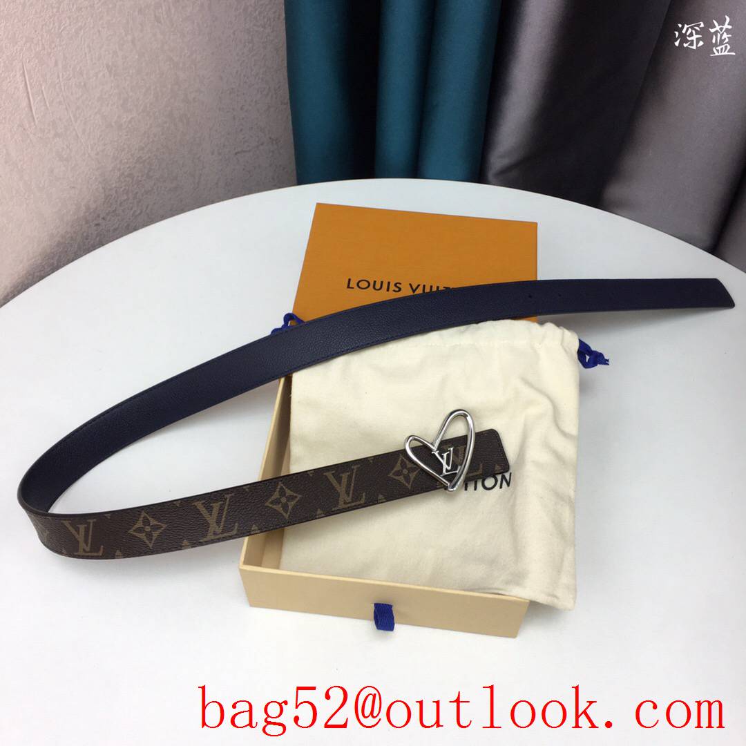 lv Louis Vuitton fall in love 30mm reversible belt 8 colors