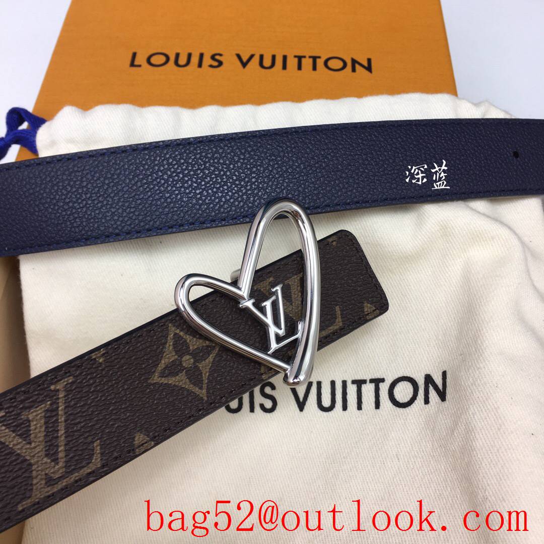 lv Louis Vuitton fall in love 30mm reversible belt 8 colors