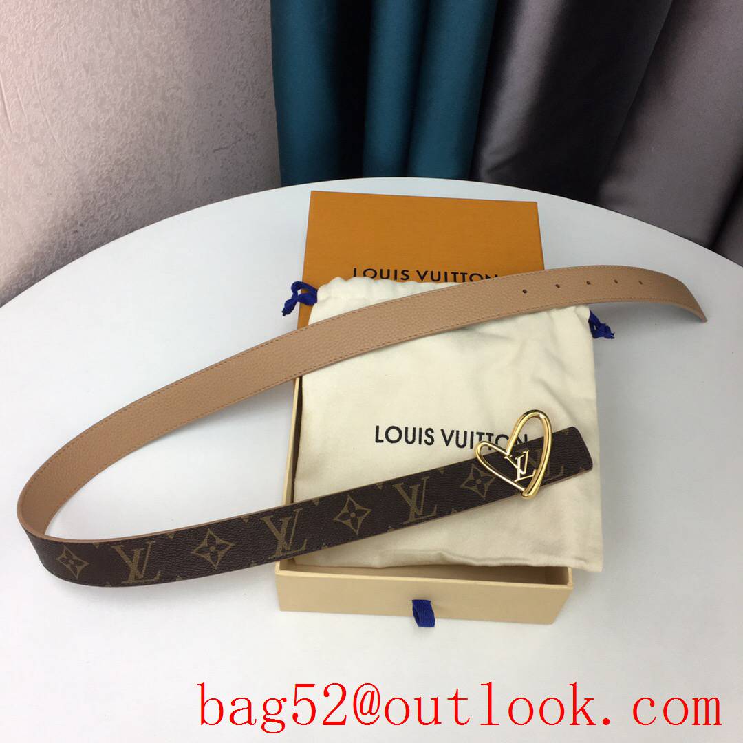 lv Louis Vuitton fall in love 30mm reversible belt 8 colors