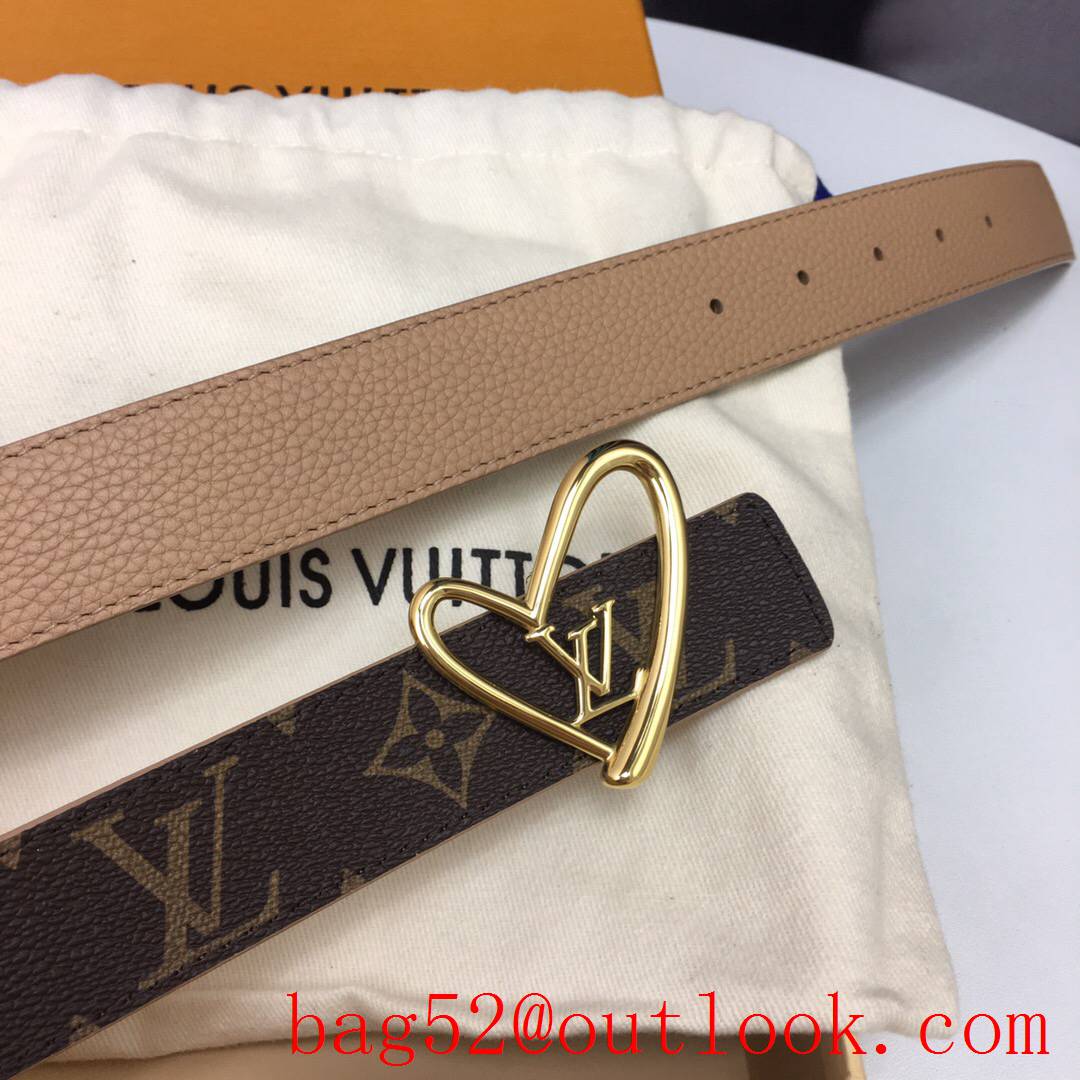 lv Louis Vuitton fall in love 30mm reversible belt 8 colors