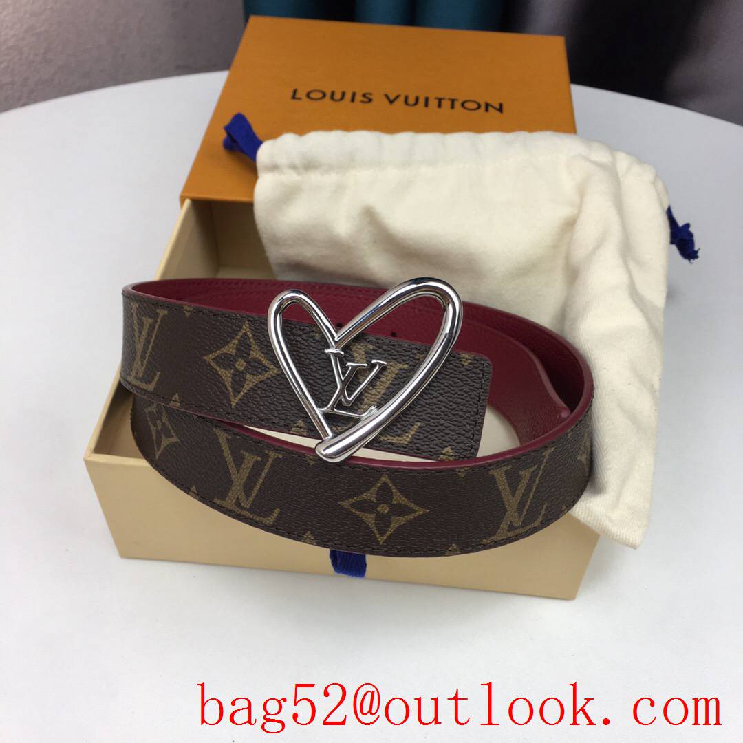 lv Louis Vuitton fall in love 30mm reversible belt 8 colors