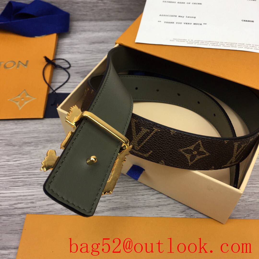 lv Louis Vuitton 30mm new initiales bucklet reversible belt 3 colors