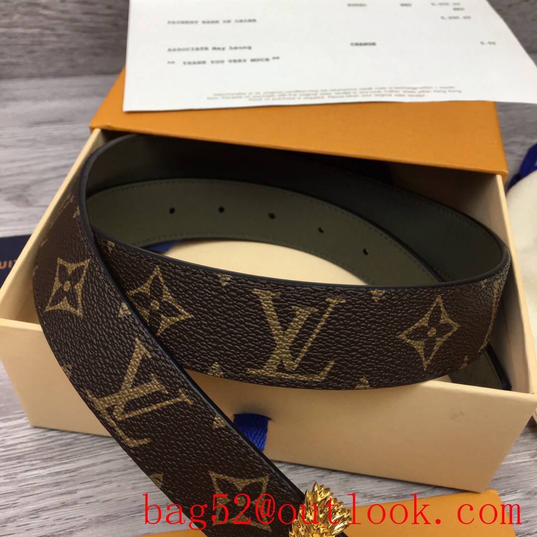 lv Louis Vuitton 30mm new initiales bucklet reversible belt 3 colors