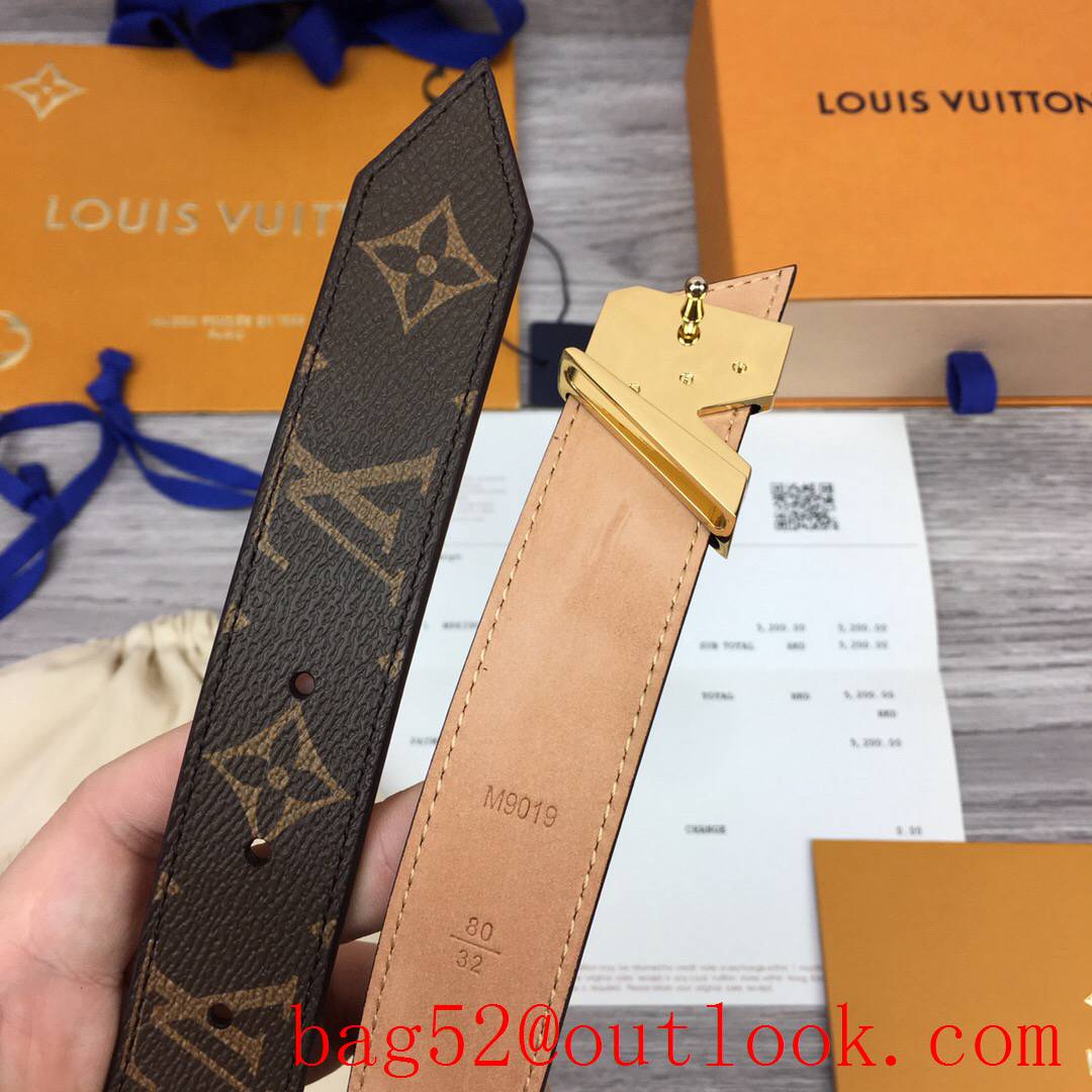 lv Louis Vuitton 30mm EssentialV reversible belt 4 colors