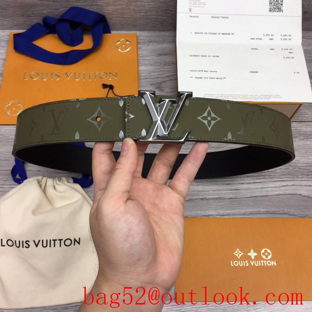 lv Louis Vuitton men 40mm initiales optic reversible belt 3 colors