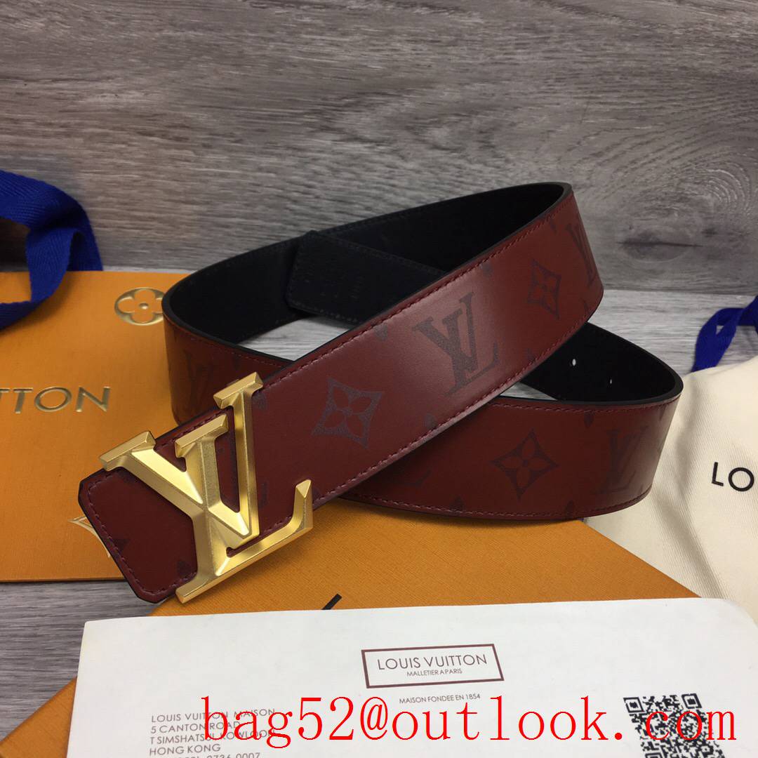 lv Louis Vuitton men 40mm initiales optic reversible belt 3 colors