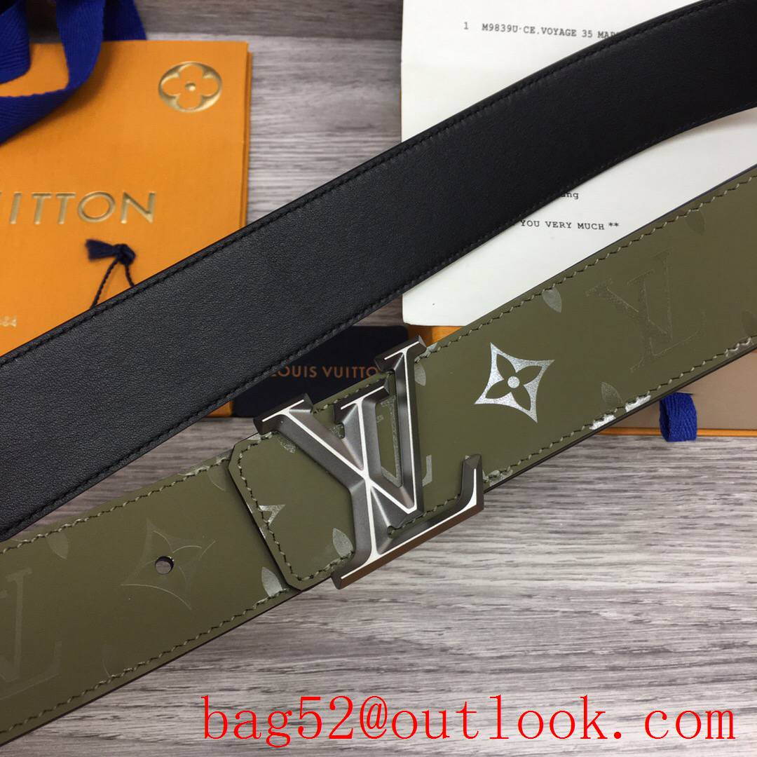 lv Louis Vuitton men 40mm initiales optic reversible belt 3 colors