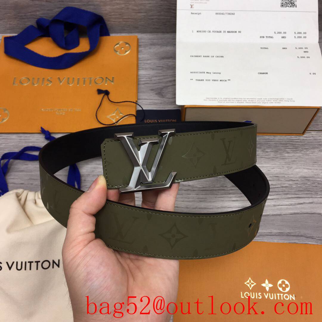 lv Louis Vuitton men 40mm initiales optic reversible belt 3 colors