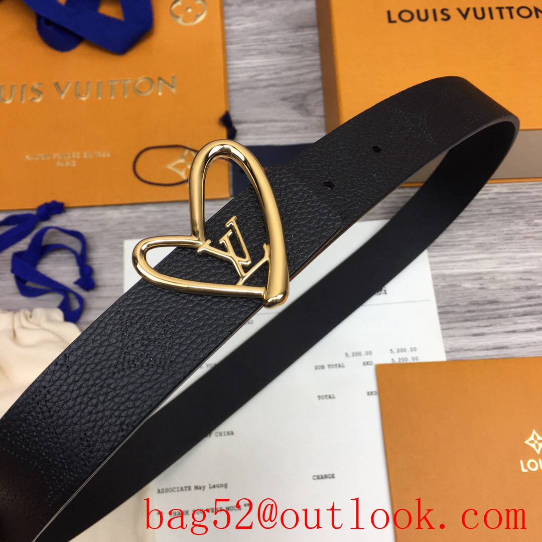 lv Louis Vuitton 30mm fall in love reversible leather belt 6 colors
