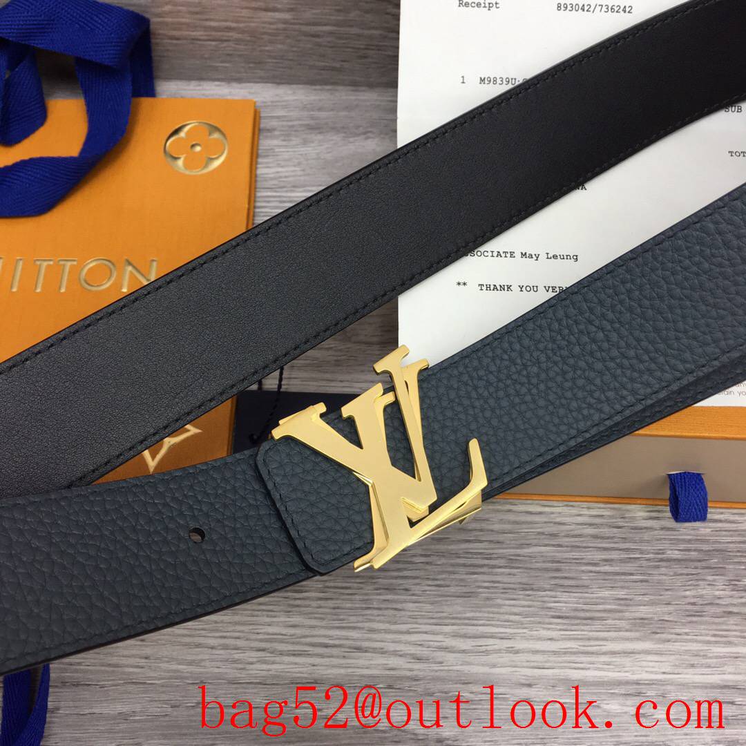 lv Louis Vuitton 40mm shake leather initiales reversible belt 3 colors