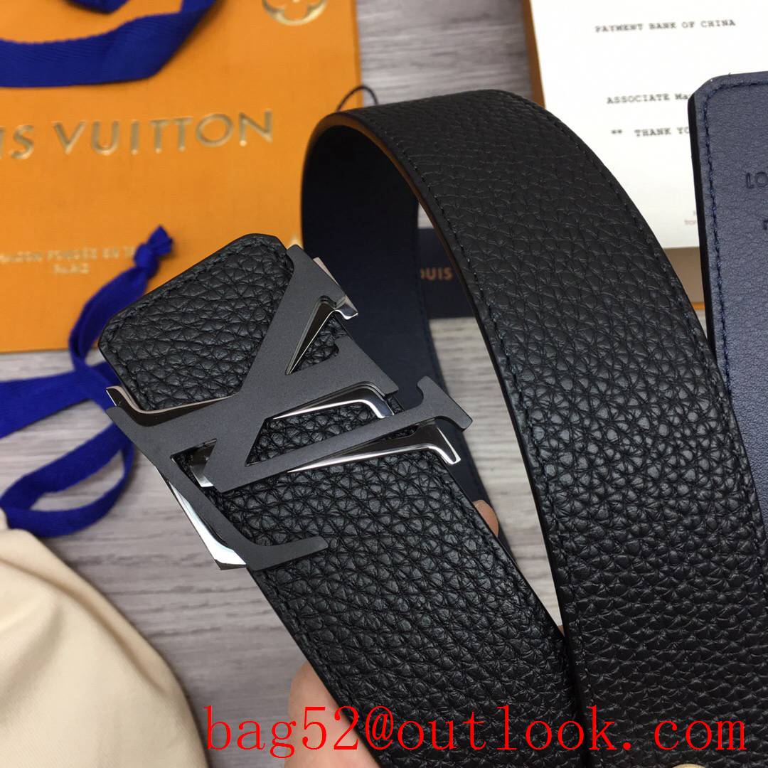 lv Louis Vuitton 40mm shake leather initiales reversible belt 3 colors