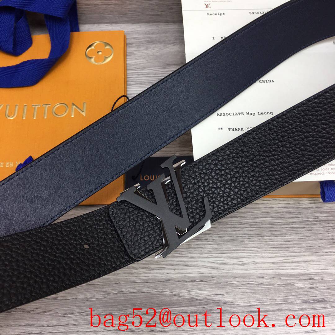 lv Louis Vuitton 40mm shake leather initiales reversible belt 3 colors