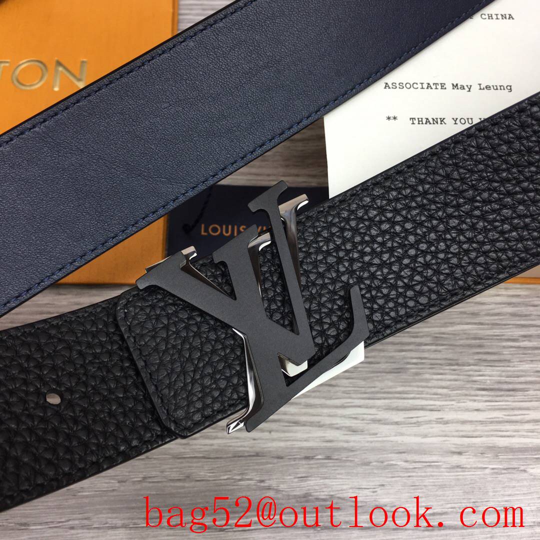 lv Louis Vuitton 40mm shake leather initiales reversible belt 3 colors