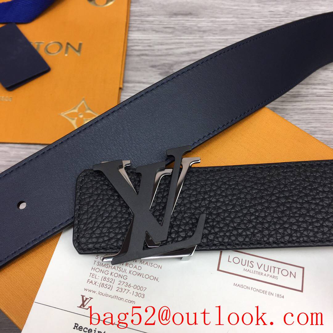 lv Louis Vuitton 40mm shake leather initiales reversible belt 3 colors