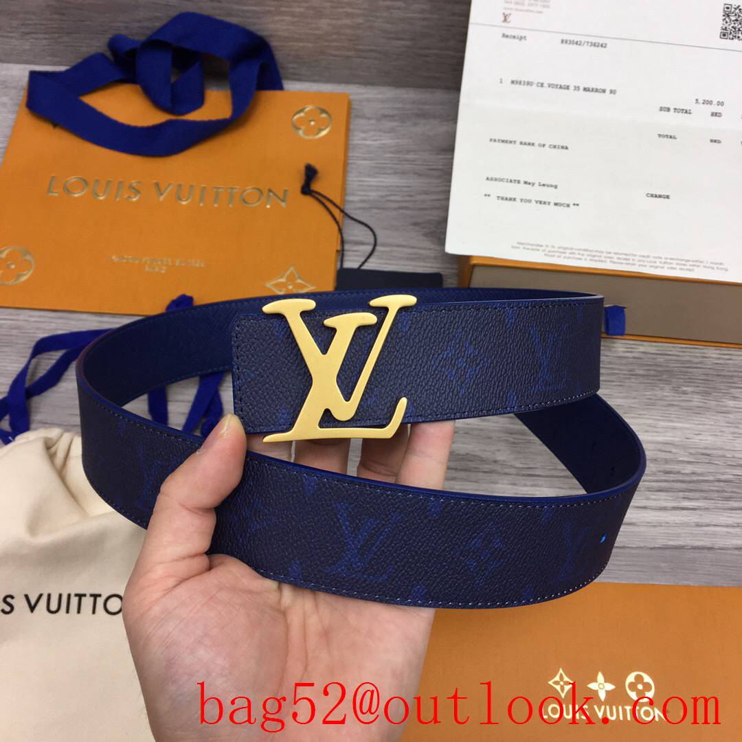 lv Louis Vuitton 40mm colors initiales reversible belt 4 colors