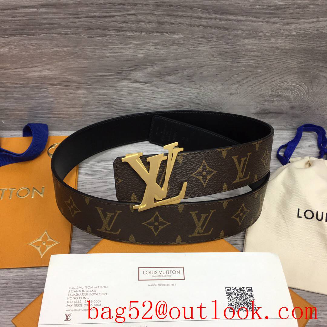 lv Louis Vuitton men 40mm leather initiales reversible belt 6 colors