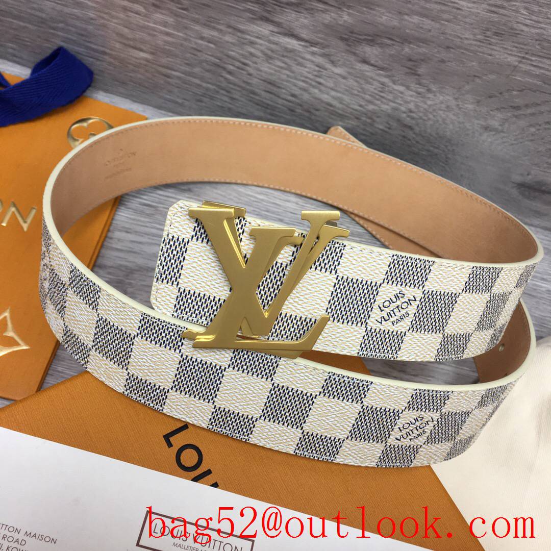 lv Louis Vuitton men 40mm leather initiales reversible belt 6 colors