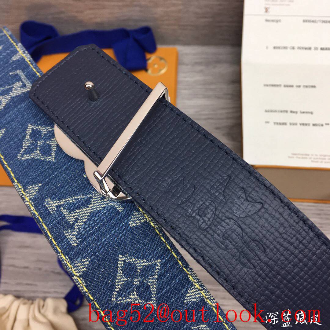 lv Louis Vuitton nigo denim with leather belt