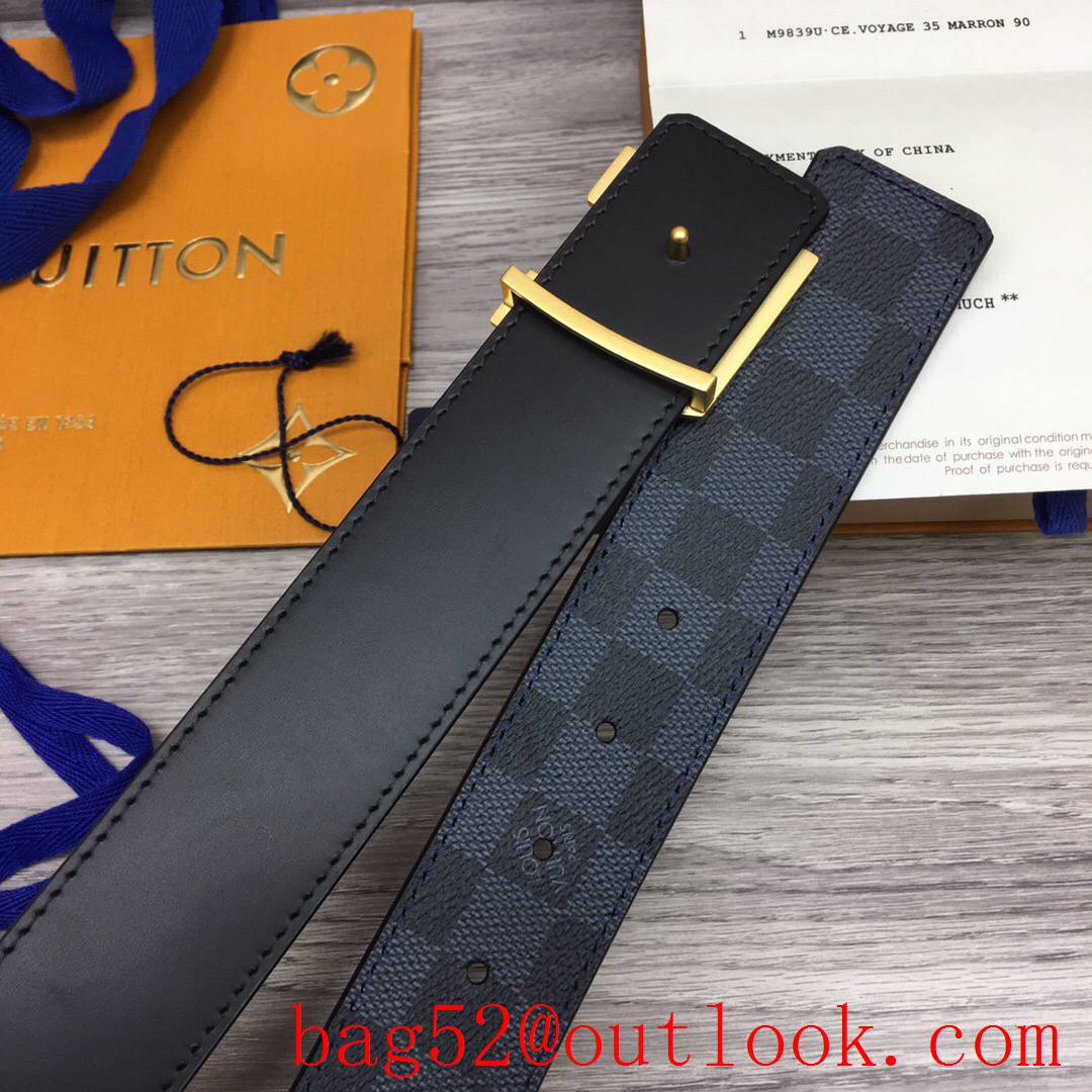 lv Louis Vuitton 40mm initiales damier M0087 belt v gold