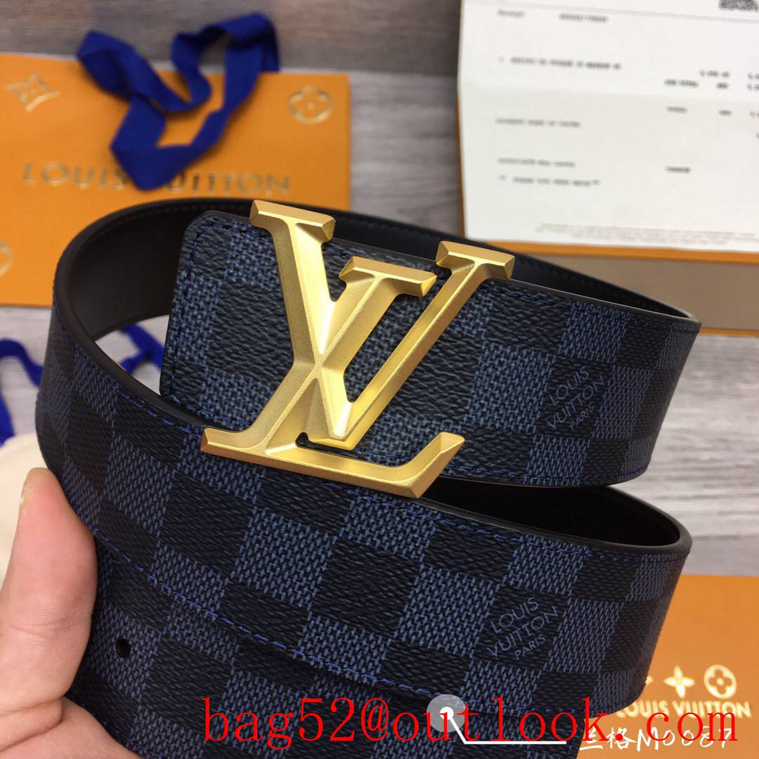 lv Louis Vuitton 40mm initiales damier M0087 belt v gold