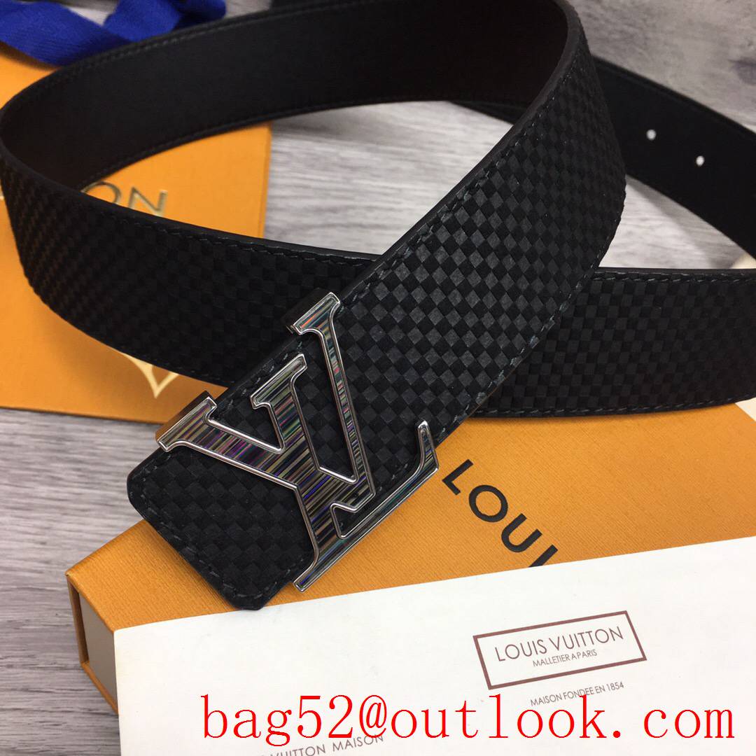 lv Louis Vuitton 40mm suede damier belt 4 colors
