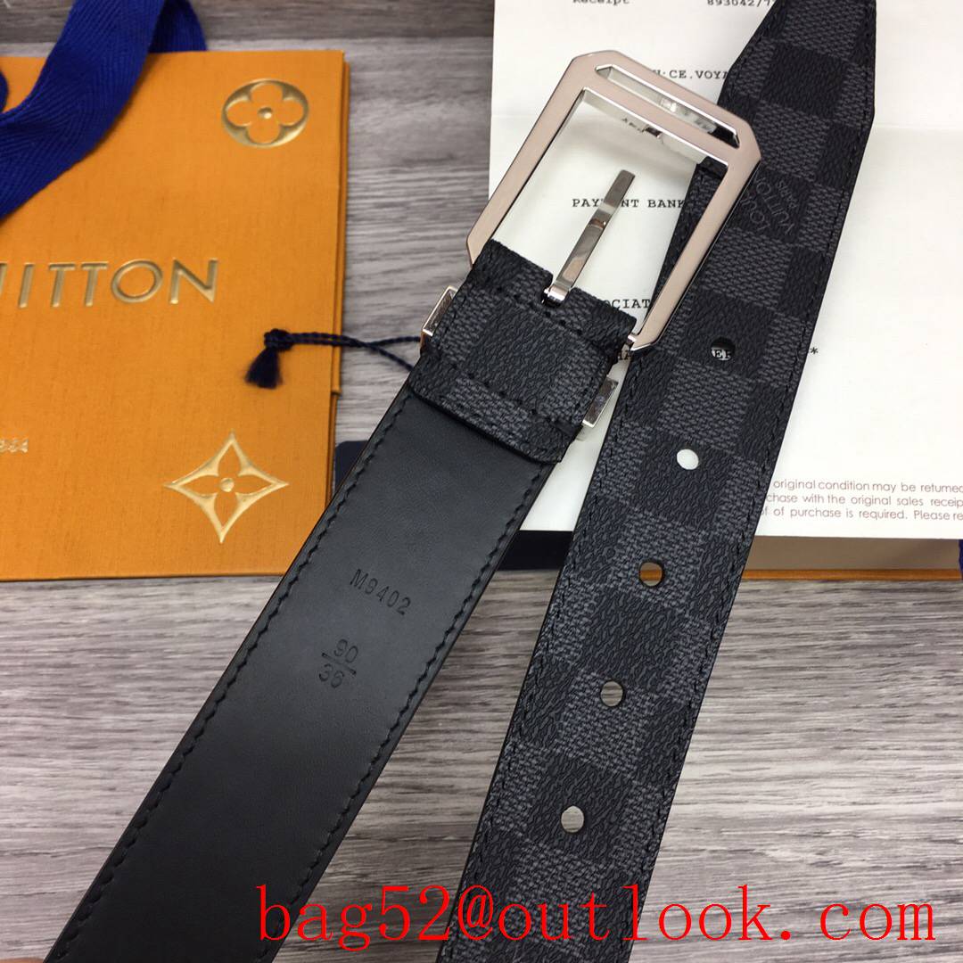 lv Louis Vuitton 35mm new pin buckle leather belt 5 colors