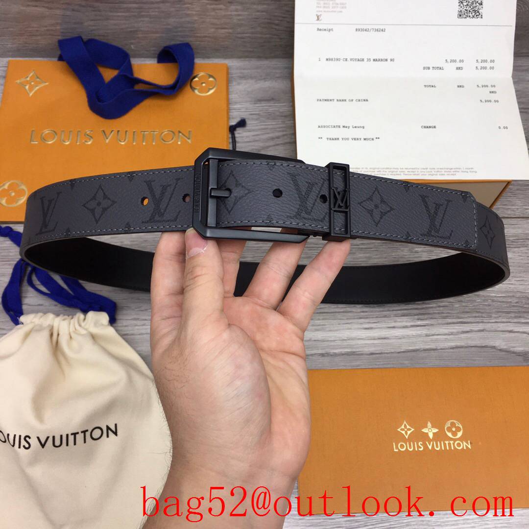 lv Louis Vuitton 35mm new pin buckle leather belt 5 colors