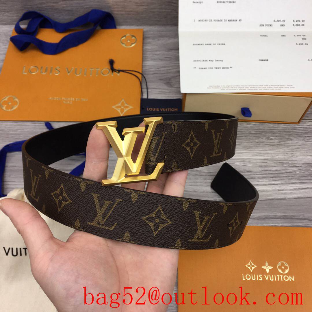 lv Louis Vuitton 40mm new leather belt M0422U 6 colors