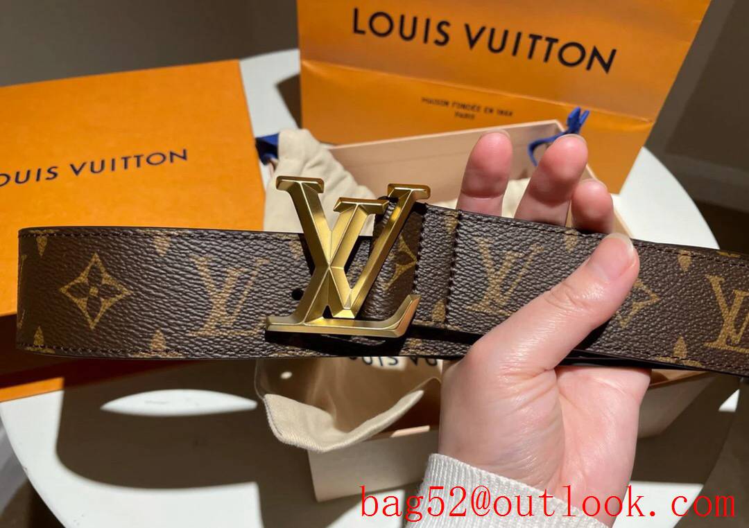 lv Louis Vuitton 40mm new leather belt M0422U 6 colors