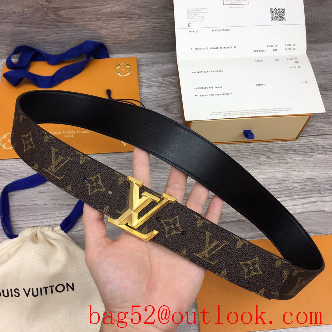 lv Louis Vuitton 40mm new leather belt M0422U 6 colors