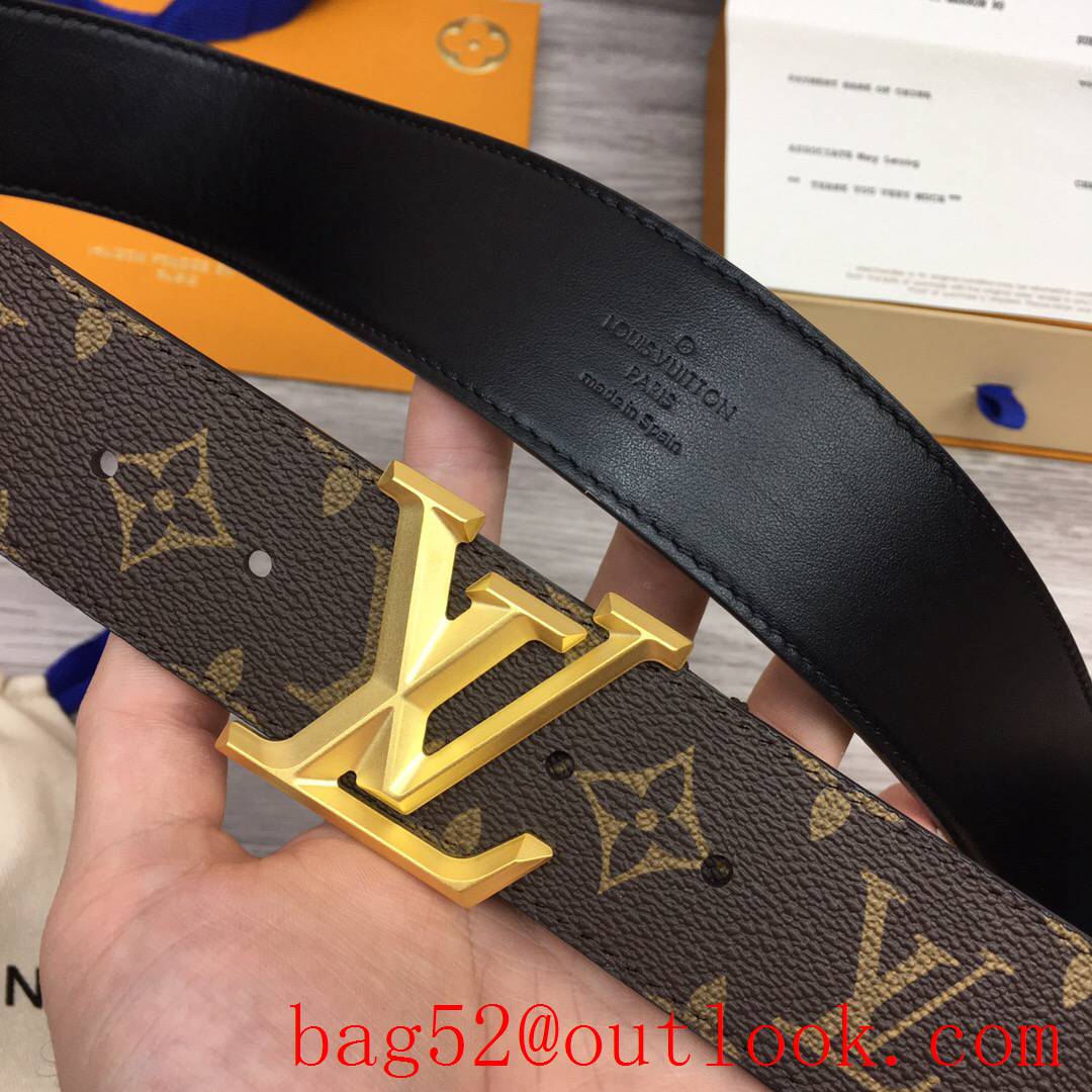 lv Louis Vuitton 40mm new leather belt M0422U 6 colors