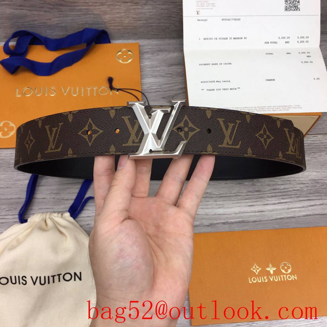 lv Louis Vuitton 40mm new leather belt M0422U 6 colors