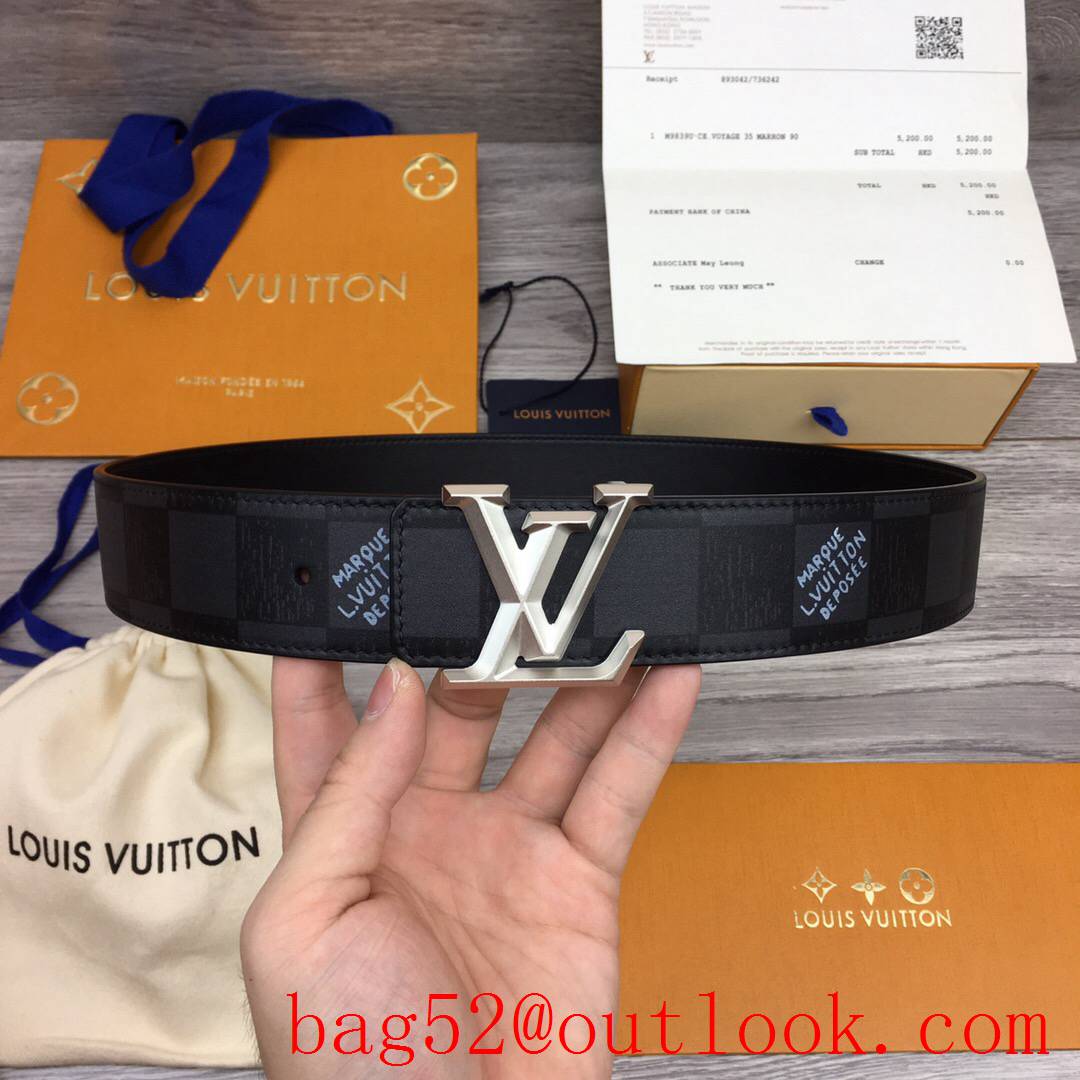 lv Louis Vuitton 40mm black damier leather 3 colors