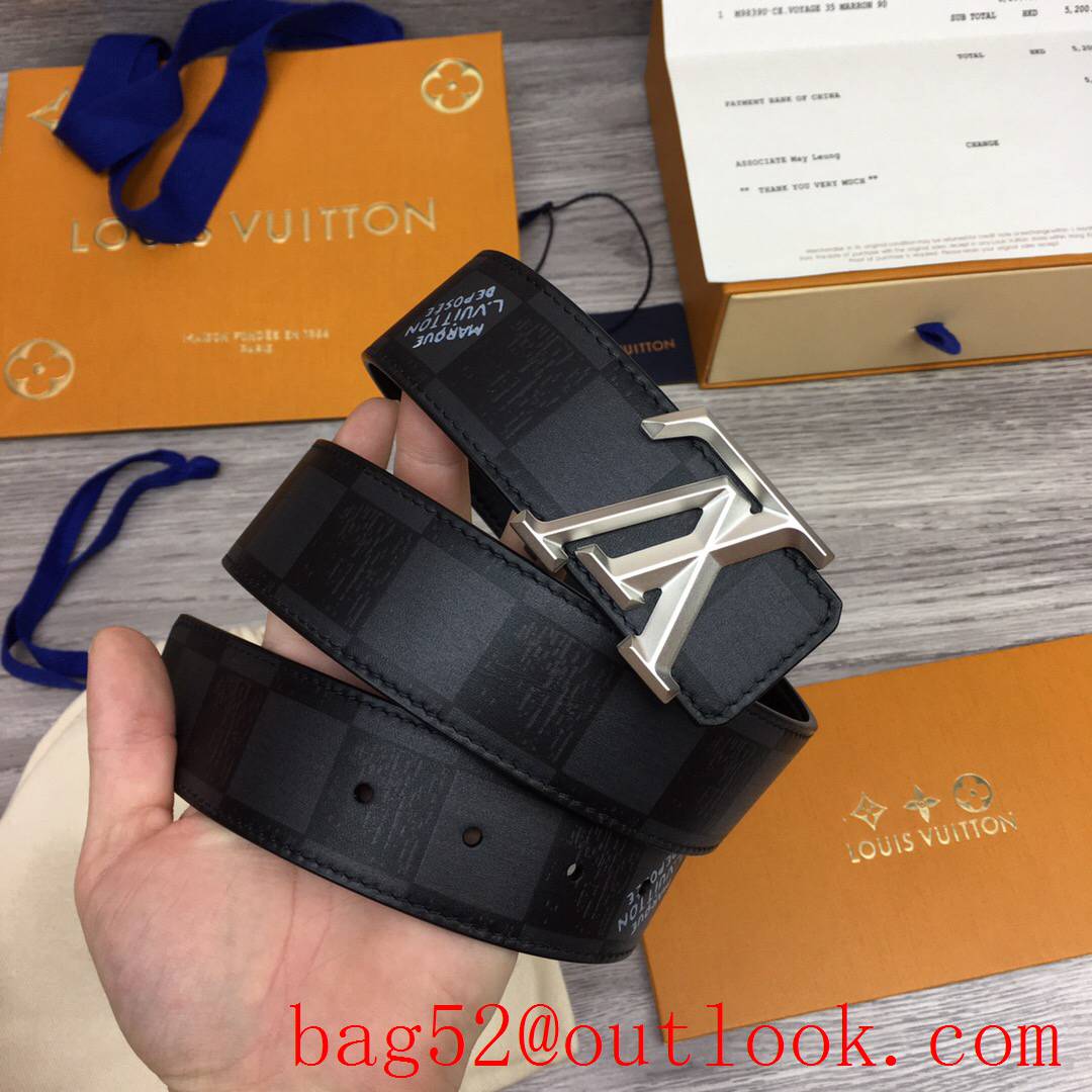 lv Louis Vuitton 40mm black damier leather 3 colors