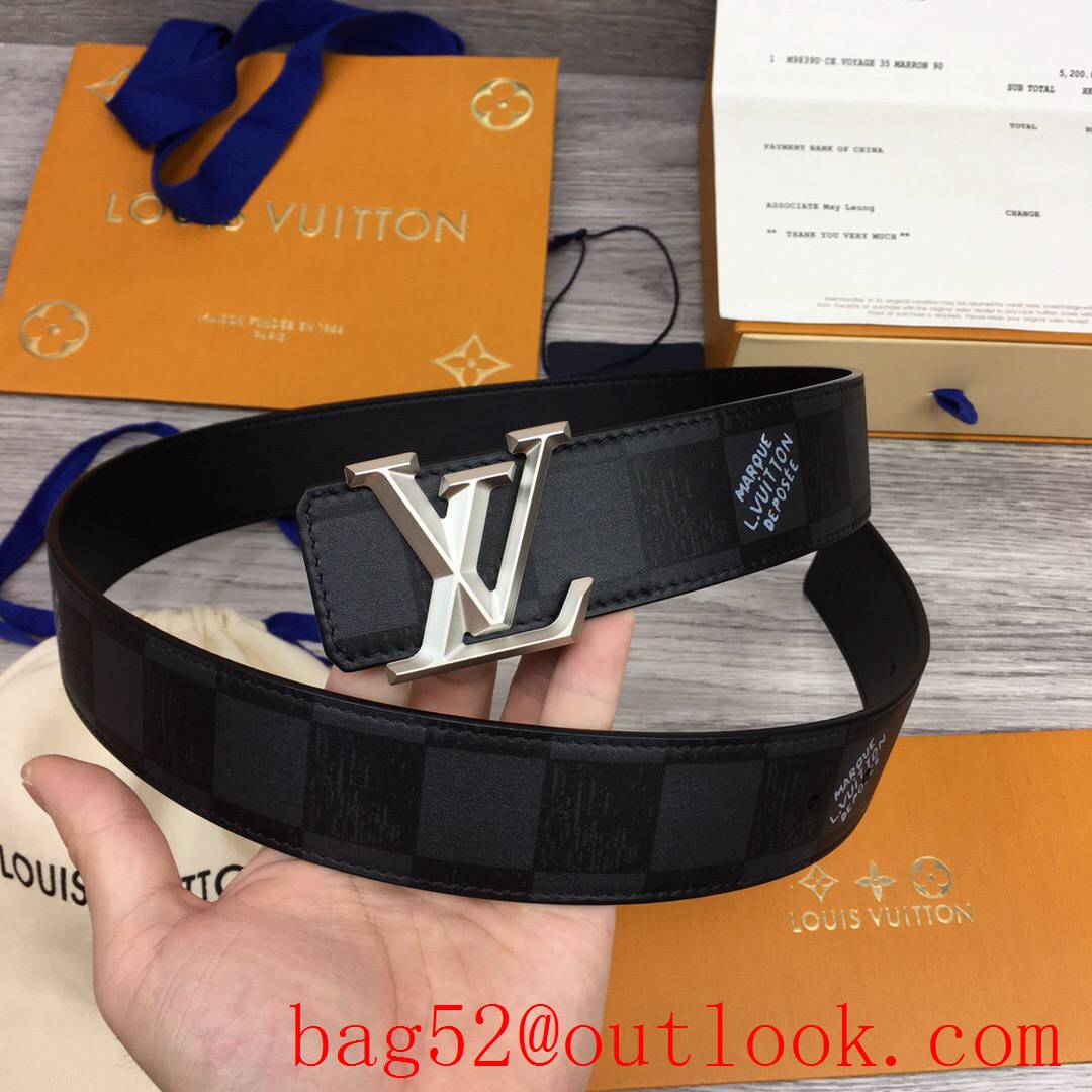 lv Louis Vuitton 40mm black damier leather 3 colors