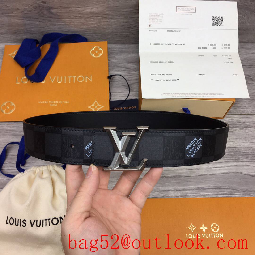 lv Louis Vuitton 40mm black damier leather 3 colors