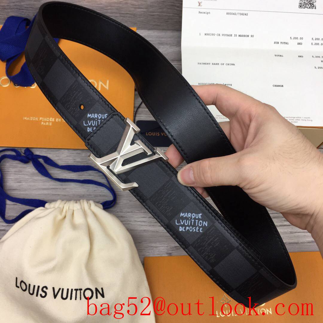 lv Louis Vuitton 40mm black damier leather 3 colors