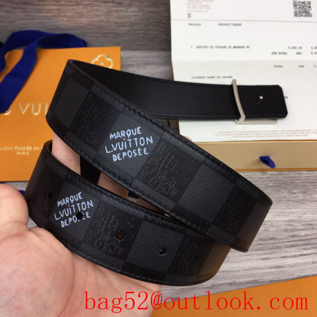 lv Louis Vuitton 40mm black damier leather 3 colors