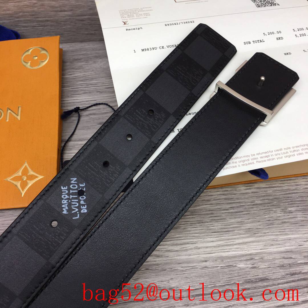 lv Louis Vuitton 40mm black damier leather 3 colors