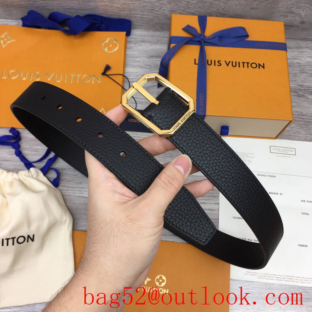 lv Louis Vuitton 35mm black togo v smooth leather 2 colors