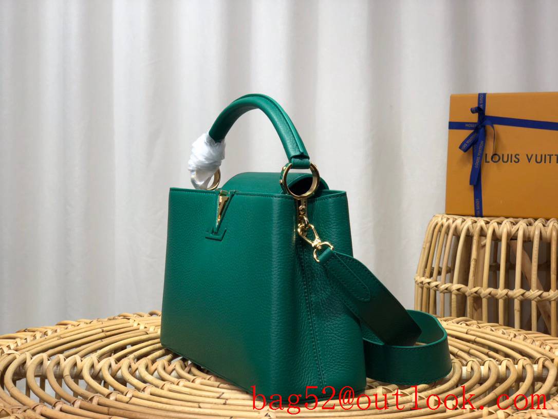 Louis Vuitton LV Capucines Medium Bag Handbag with Taurillon Leather M59434 Green