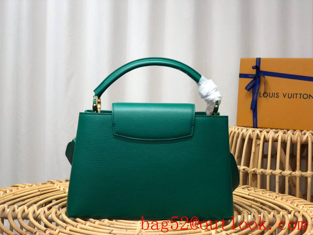 Louis Vuitton LV Capucines Medium Bag Handbag with Taurillon Leather M59434 Green