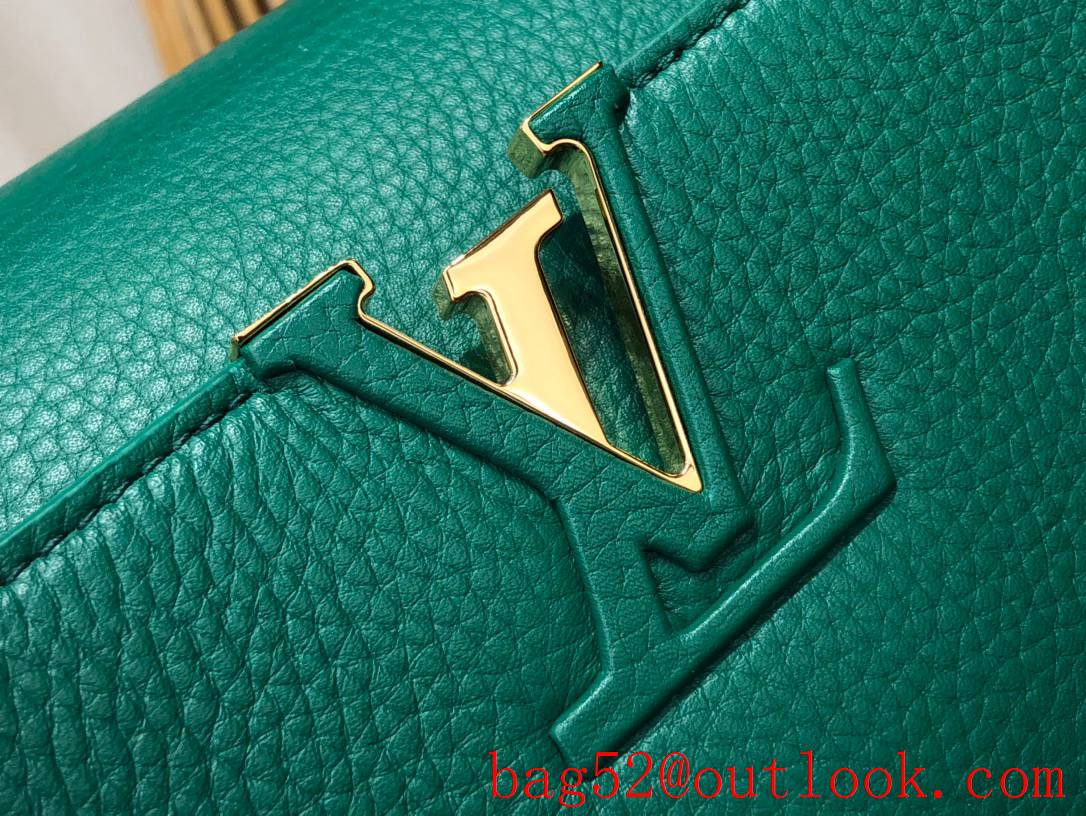 Louis Vuitton LV Capucines Medium Bag Handbag with Taurillon Leather M59434 Green