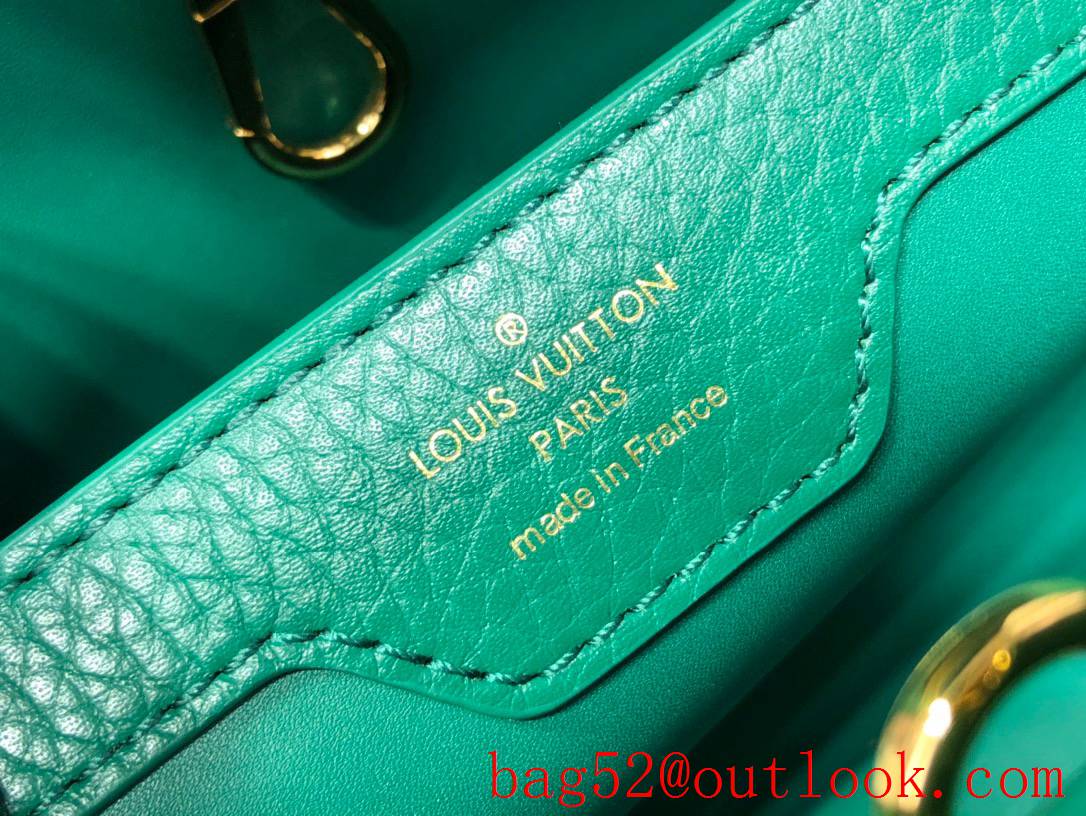 Louis Vuitton LV Capucines Medium Bag Handbag with Taurillon Leather M59434 Green