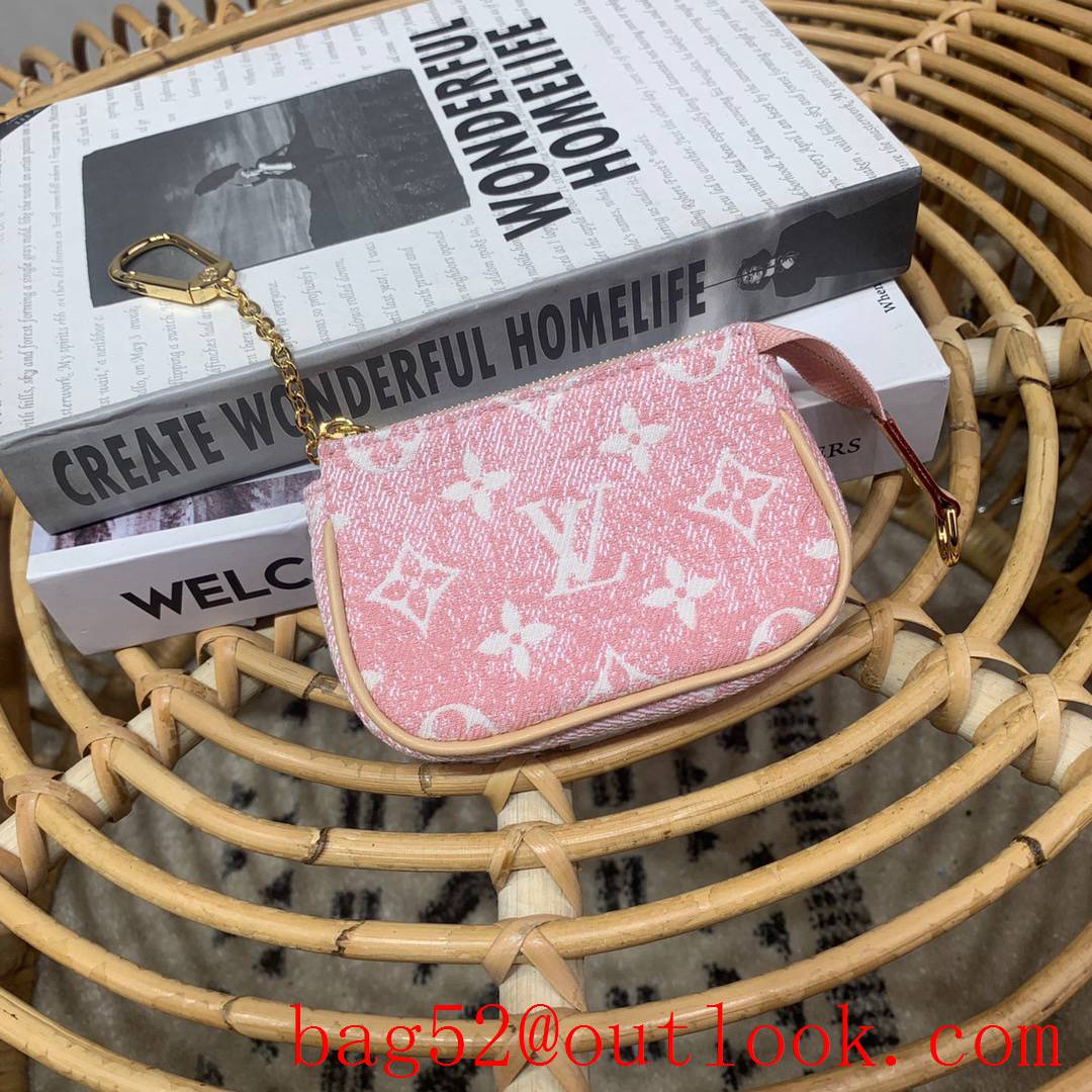 Louis Vuitton LV Monogram Micro Pochette Accessoires Pouch Clutch Bag M81176 Pink