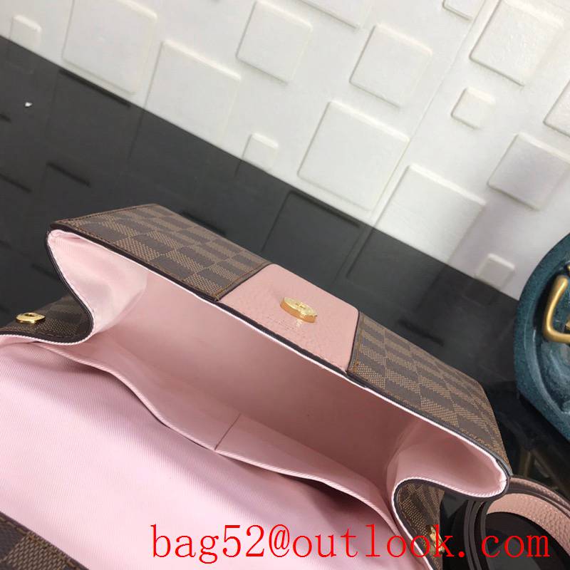 Louis Vuitton LV Bont Street BB Handbag Bag with Damier Ebene Canvas N41071 Pink