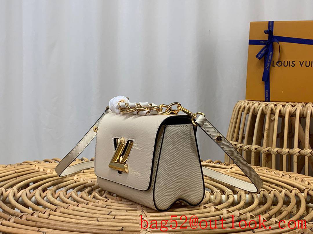 Louis Vuitton LV Twist Small Woven Epi Leather Shoulder Bag Handbag M50332 Cream