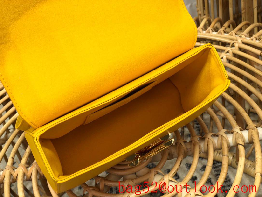 Louis Vuitton LV Twist Medium Woven Epi Leather Shoulder Bag Handbag M50280 Yellow